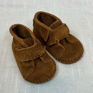 Baby Minnetonka Moccasins Leather Fringe